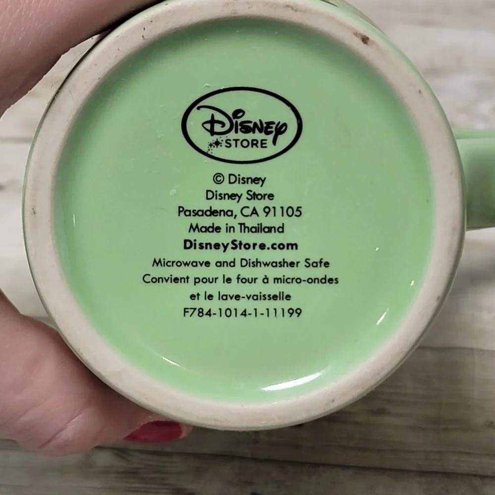 Disney Store Lime Green TinkerBell‎ Zodiac Signs Aries Coffee Mug 16 Oz